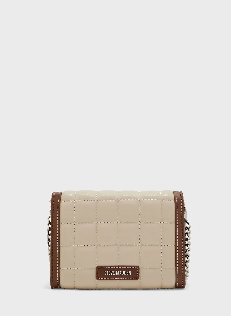 STEVE MADDEN Logo Detailed Flap Over Crossbody