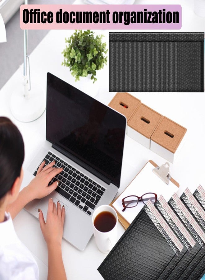 xlehoely 50 PCS Bubble Mailers,Black Poly Padded Envelopes,Waterproof Shipping Bags,Mailing Envelopes Bubble Padded,Self Seal Cushion Envelopes for Mailing,Shipping,Packing,Small Business,3 Sizes - Image 5
