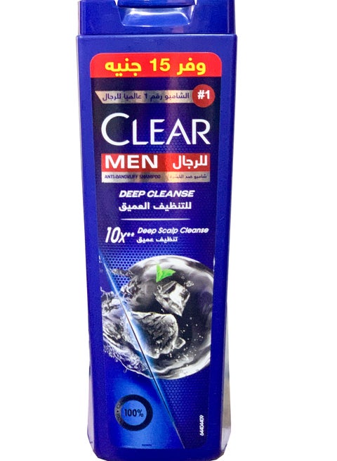 Clear Men AntiDandruff Shampoo With Activated Charcoal&Mint 360 Ml  (May vary package)