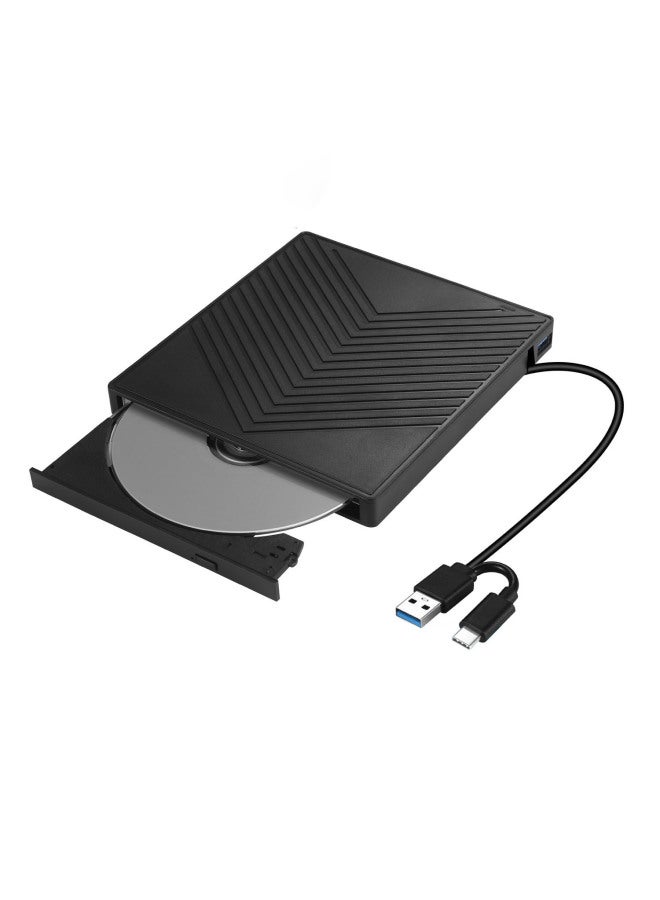Multi-function Card Insertion Dvd Recorder Laptop External Optical Drive Computer Mobile External Optical Drive Ultra-thin-Color:Black-Specifications:Five-in-one Ultra-thin 003  - Image 5