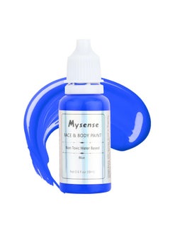 Mysense Mysense Blue Face Body Paint,Water Based Washable Face Paint,Non-toxic Cream Body Paint for Adults and Children Halloween Costume SFX Clown Avatar Smurf Mystique Cosplay Makeup,0.6oz  - Image 1