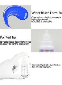 Mysense Mysense Blue Face Body Paint,Water Based Washable Face Paint,Non-toxic Cream Body Paint for Adults and Children Halloween Costume SFX Clown Avatar Smurf Mystique Cosplay Makeup,0.6oz  - Image 2