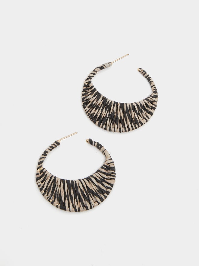 Styli Styli Textured Hoop Earrings  - Image 3