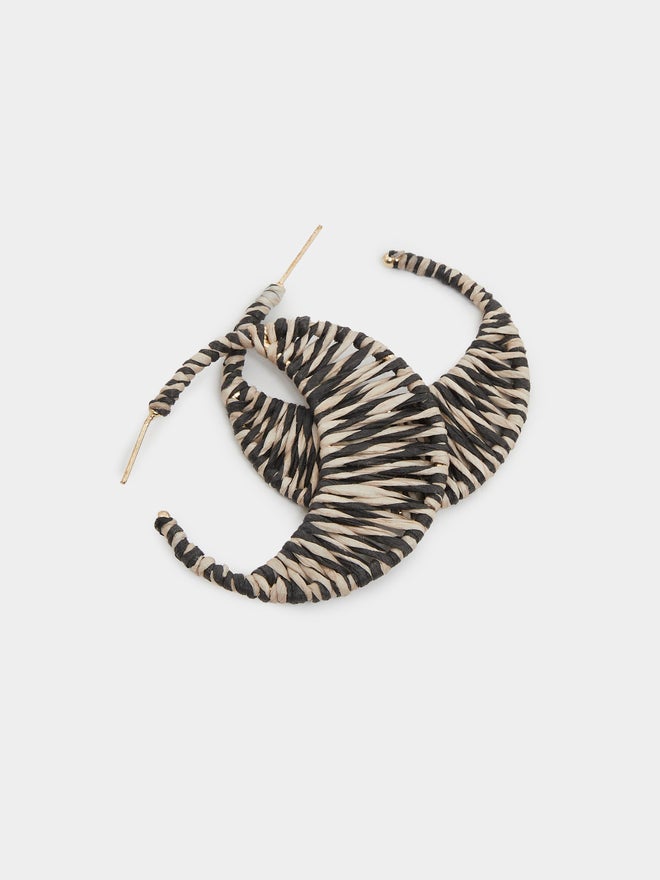 Styli Styli Textured Hoop Earrings  - Image 4