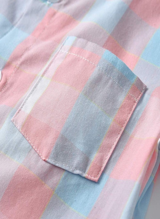 Boarnseorl Baby Boys Gentleman Outfits Suits, Infant Short Sleeve Shirt+Bib Pants+Bow Tie Overalls Clothes Set - Image 4