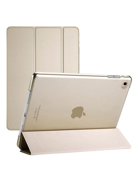 Apple Ipad 9.7 Inch Slim folio Stand for iPad Air 2 Case Smart A1566 A1567 PVC Smart Auto-Sleep Protective Cover for iPad Air 2 Cover (Gold)