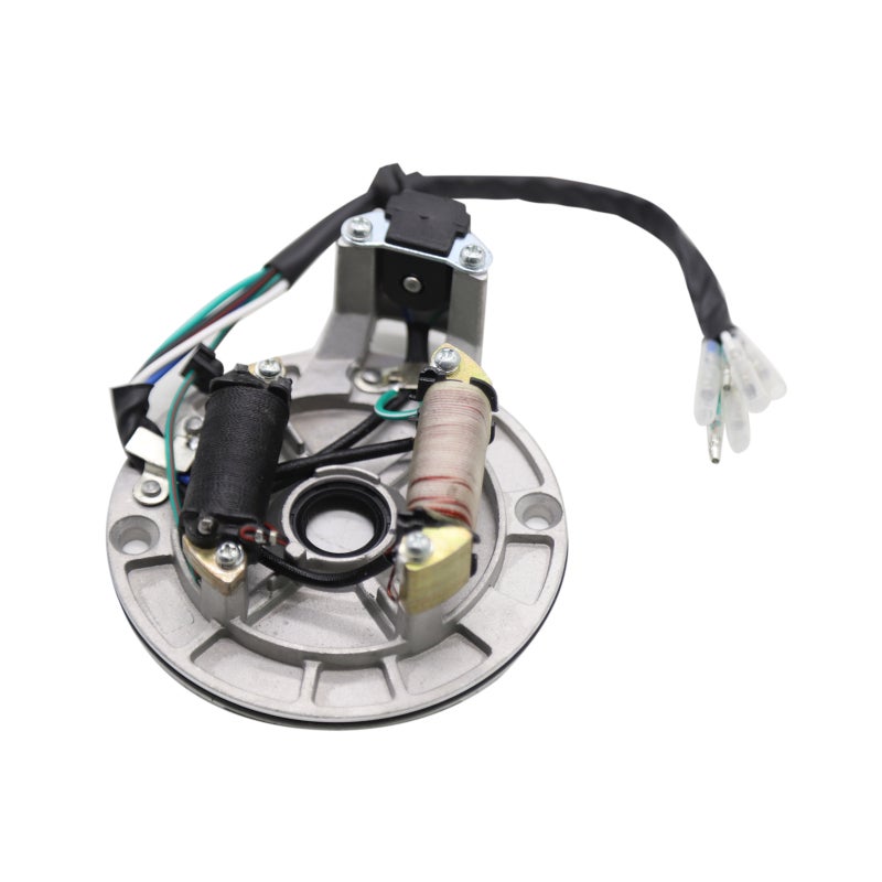 Magneto Stator: 101mm Pitch Row 115mm Outer Diameter High-quality Aluminum Alloy - Easy Quick Installation Magneto for 50cc-125cc Kick Start Horizontal Engine Pit Dirt Bike - Image 1