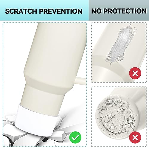PICcircuit 2PCS for Stanley Boot, Silicone Bottom for Quencher Adventure 40oz 30oz IceFlow 20oz 30oz Bottle&for Hydroflask Tumbler 12-24oz for Stanley Cup Accessories Avoid Scratches&Noise - Image 4