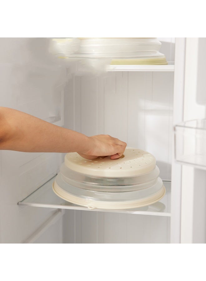 هومستر غطاء رشاش المايكروويف القابل للطي -غطاء مضاد للرش متعدد الوظائف، مادة TPR عالية الشفافية، غطاء تدفئة أبيض قابل للطي واقٍ من الرش قابل للطي، غسالة ماكينات للتهوية والغسالة آمنة -مضاعفة كسلة تجفيف الفاكهة والتغليف -أداة المطبخ لتحضير الوجبات وإعادة التسخين، 27 سم - Image 3