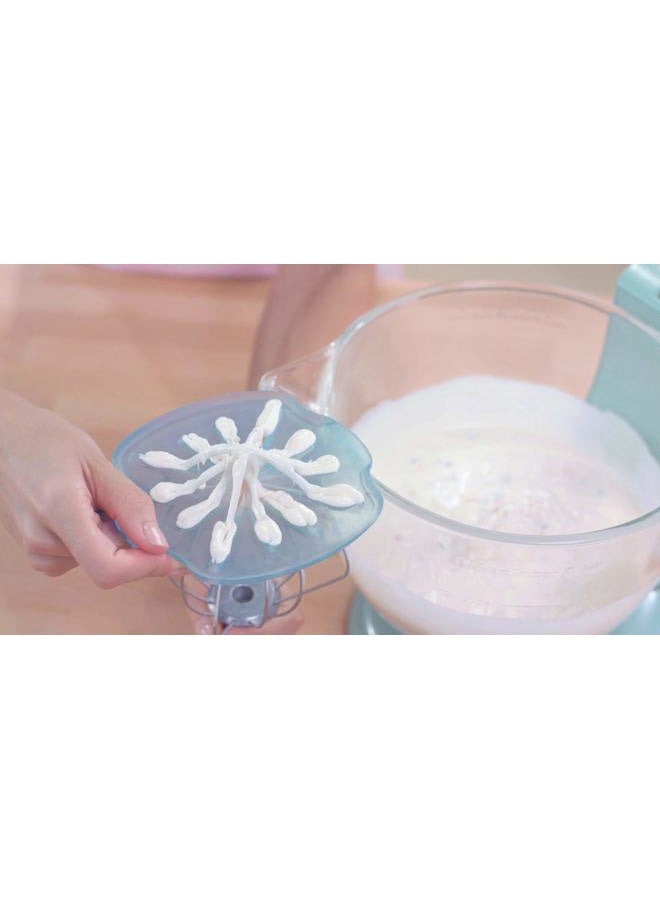 WHISK WIPER ممسحة الخفق® برو لخلاطات الوقوف - اخلط بدون فوضى - الملحق النهائي لخلاطات الوقوف - متوافق مع خلاطات كيتشين ايد ذات الرأس المائل - 4.5qt، 5qt (اللون: أحمر) - Image 2