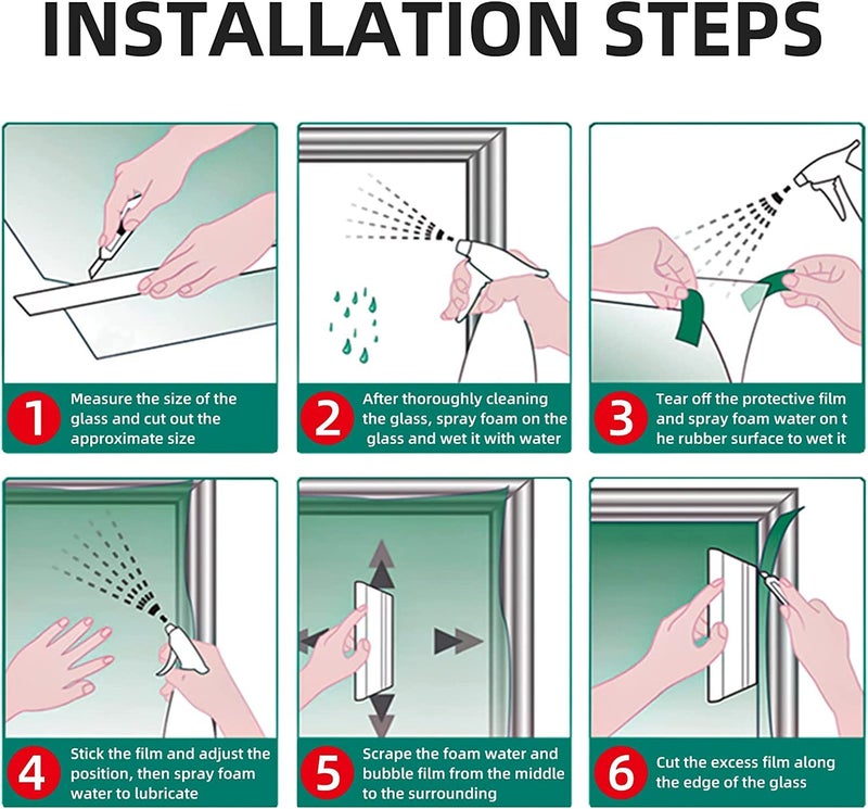 HAPPYMATES Self-Healing Car Paint Protection Film - Transparent Exterior and Interior Accessories - Anti-Yellowing Clear Film (2 Feet x 7 Feet) - Image 5