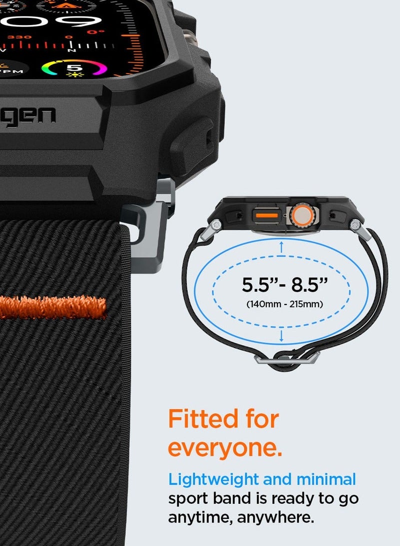 Spigen Lite Fit Pro Apple Watch ULTRA 3 / Ultra 2/1 (49mm) Case with Band - Matte Black - Image 4