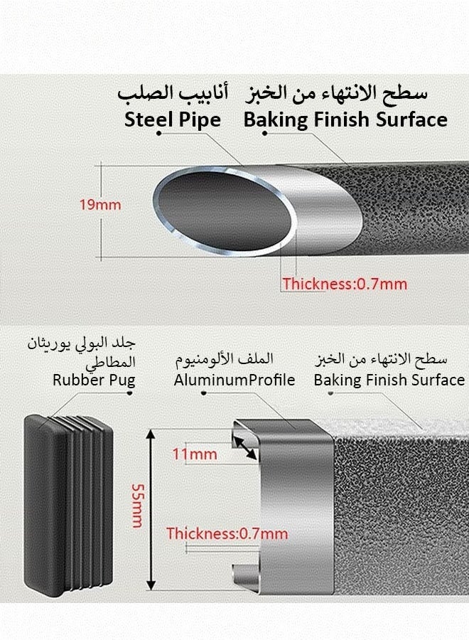 Kawkab Portable Folding Camping Table for 2-4 Persons Aluminum Collapsible Table Lightweight with Carry Bag for Camping, Hiking, Picnics, BBQ, Beach Trips & Tailgating - Image 3