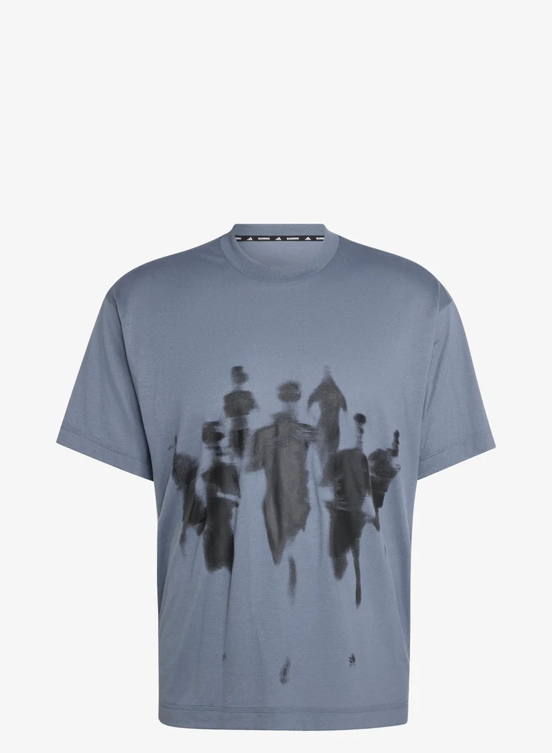 Adidas ADI365 Aspyre Running Graphic T-Shirt