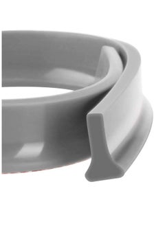 Collapsible Threshold Water Dam Self-Adhesive Shower Barrier Bathroom And Kitchen Water Stopper, Home Water Retention System, Waterproof Water Flow Block Seal Strip (Gray), 1.3M