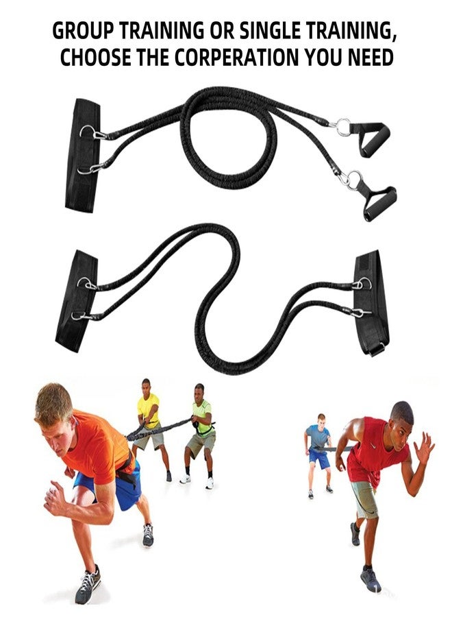 OYINDIZ Resistance Speed Training Set, 8pcs Exercise Explosive Force Bounce Physical Equipment Double Rope Improve Agility Power Strength for Jumping Basketball Tennis Football Volleyball - Image 2