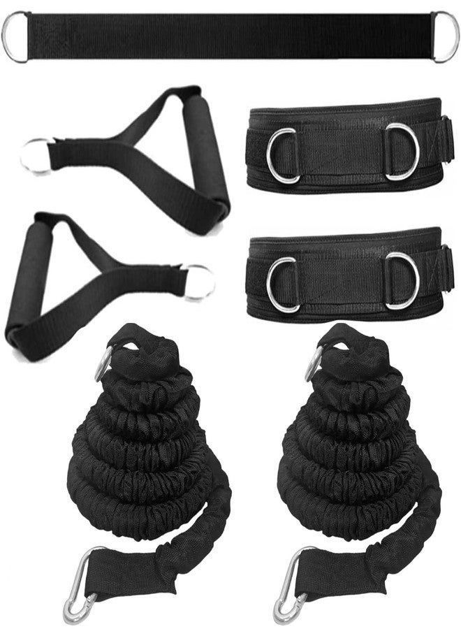 OYINDIZ Resistance Speed Training Set, 8pcs Exercise Explosive Force Bounce Physical Equipment Double Rope Improve Agility Power Strength for Jumping Basketball Tennis Football Volleyball - Image 1
