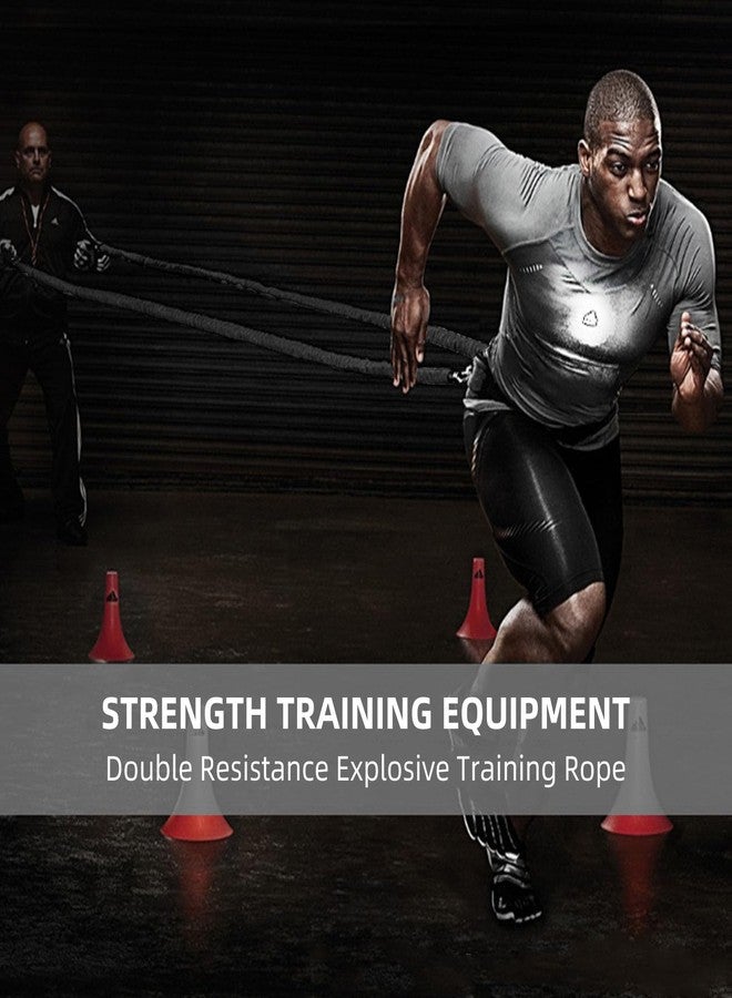 OYINDIZ Resistance Speed Training Set, 8pcs Exercise Explosive Force Bounce Physical Equipment Double Rope Improve Agility Power Strength for Jumping Basketball Tennis Football Volleyball - Image 5