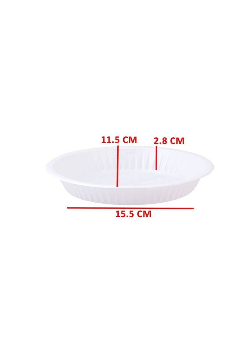 3P - 150 oval plastic plates size 1 - Image 1