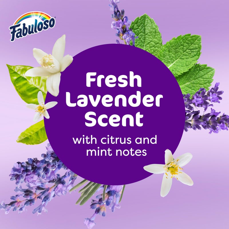 Fabuloso 2X Multi-Purpose Cleaner, No Rinse Floor Cleaner, Long-Lasting Freshness, Lavender Scent, 56 fl oz - Image 4