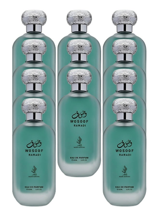 Alrayan 11 Pieces Wosoof Ramadi Wasm Al Rayan Perfume For Unisex 100ml EDP - Image 1
