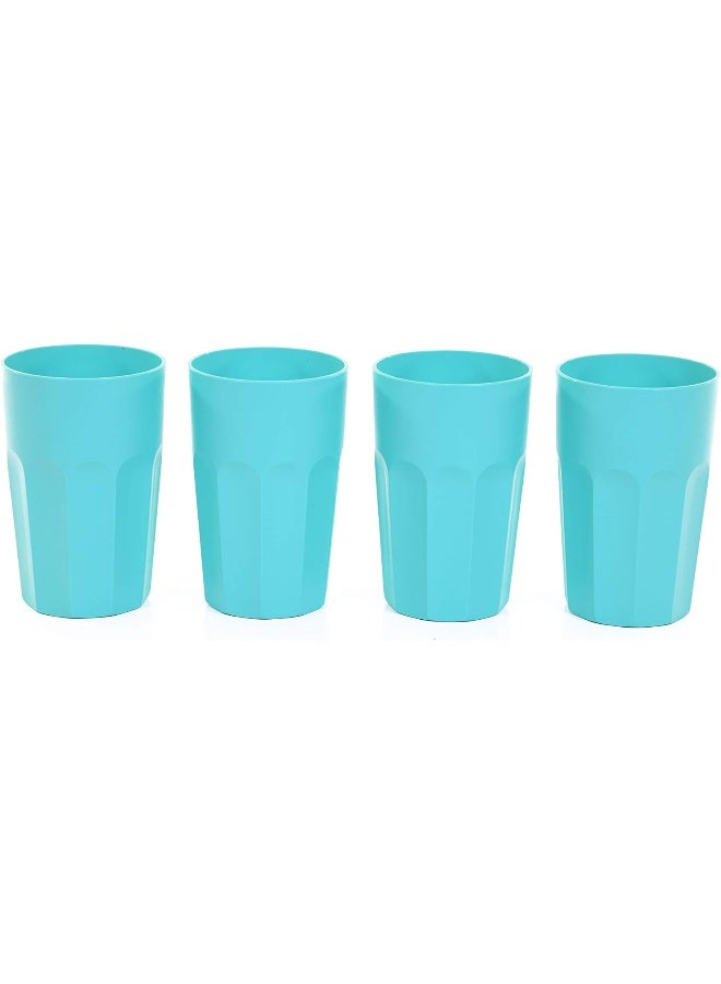 Mintra Home Unbreakable Cups, Tumblers 4pc 330ml - Teal - Image 1