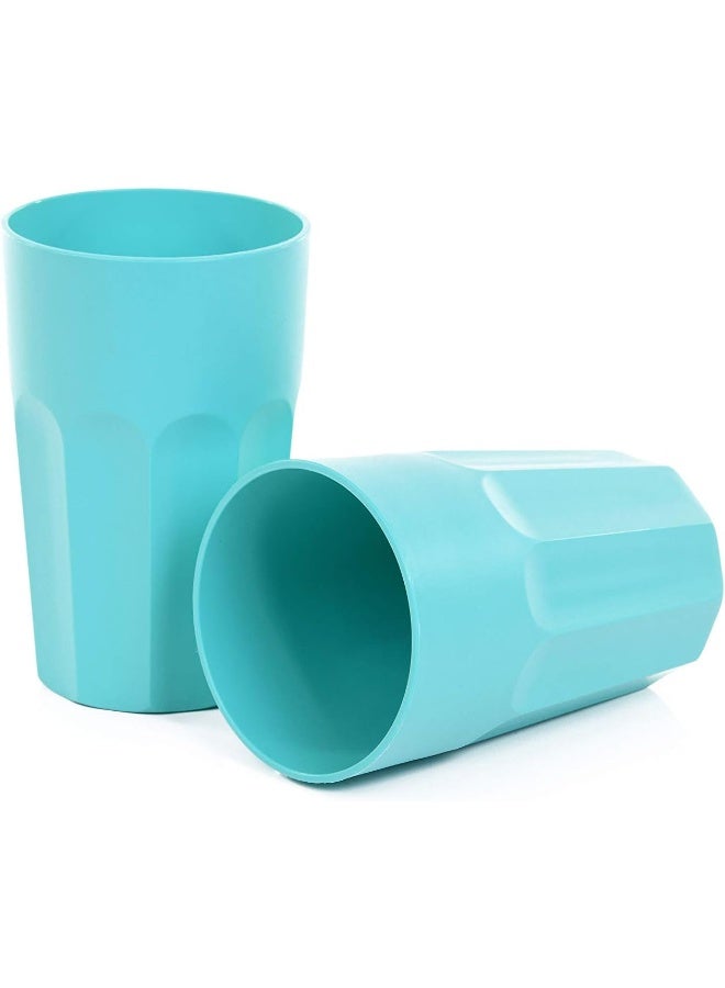 Mintra Home Unbreakable Cups, Tumblers 4pc 330ml - Teal - Image 3