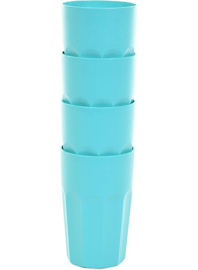 Mintra Home Unbreakable Cups, Tumblers 4pc 330ml - Teal - Image 2