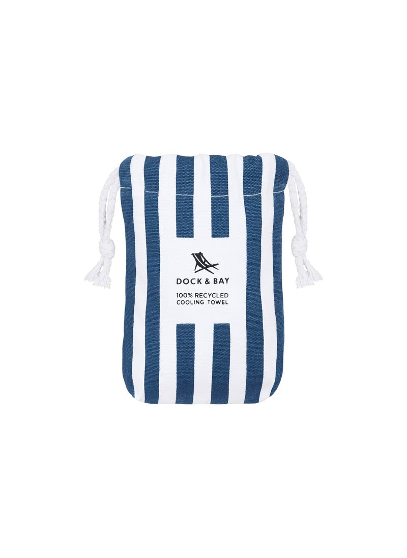 Dock & Bay Dock & Bay QuickCool Cooling Towel for Sports & Workouts, Cools to 15°C, with Dual Layered Cooling Technology, Stays cold up to 6 hours - 63 x 29 cm - WHITSUNDAY BLUE  - Image 4