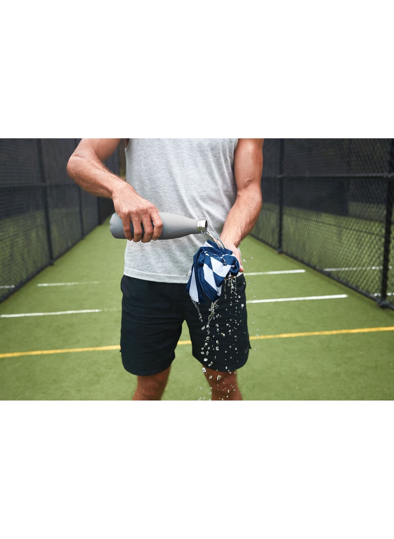 Dock & Bay - Dock & Bay QuickCool Cooling Towel for Sports & Workouts, Cools to 15°C, with Dual Layered Cooling Technology, Stays cold up to 6 hours - 63 x 29 cm - WHITSUNDAY BLUE - Image 1