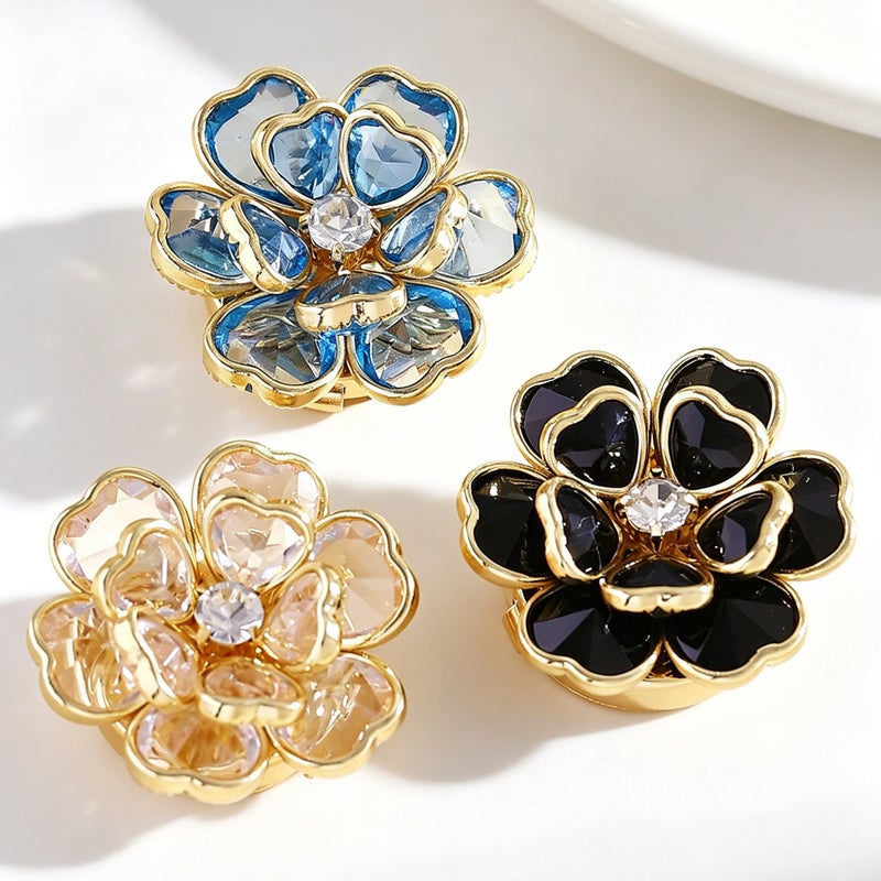 Floral Copper Cufflinks Shirt Decorative Accessory for Men and Women - Image 4