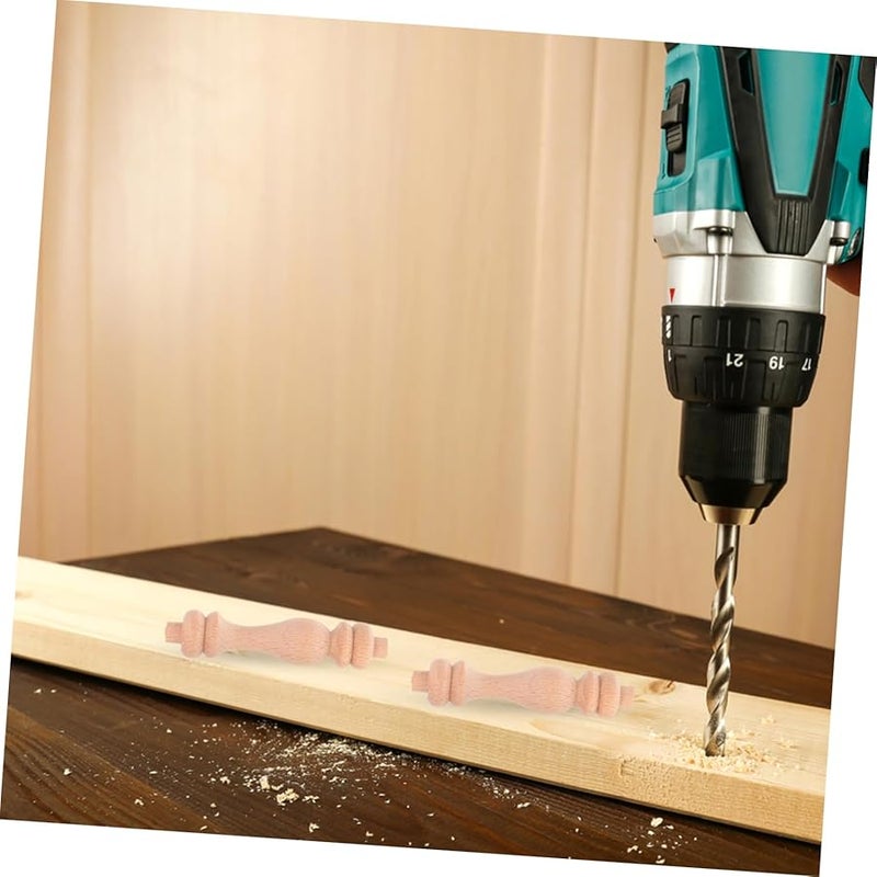 Vintage Style Hardwood Roman Pillar Baluster Spindles 10pcs for Staircase Railing Home Decor - Image 4