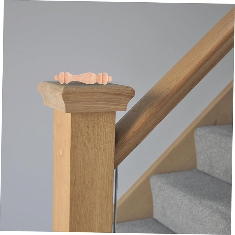 Vintage Style Hardwood Roman Pillar Baluster Spindles 10pcs for Staircase Railing Home Decor - Image 5