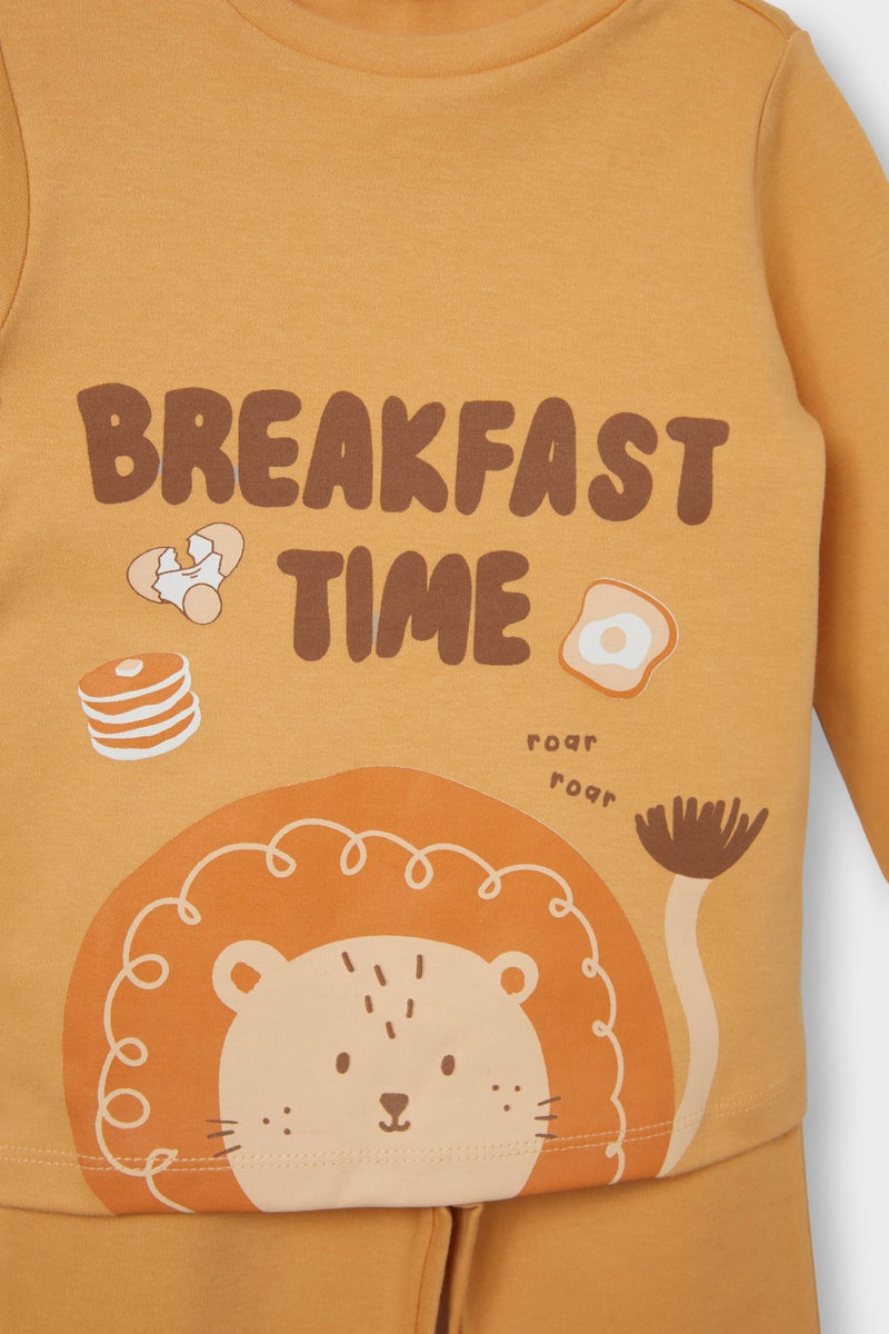 ديفاكتو بيجامة منسوجة من أصلان باسكيلي مقاس عادي قطعتين للأولاد الصغار - Image 4