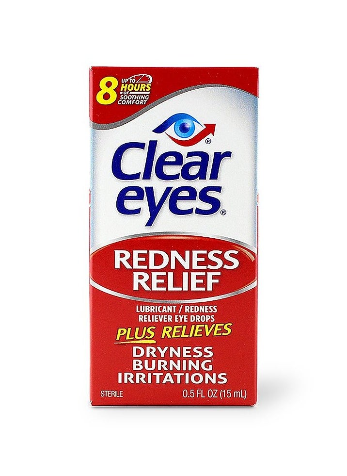 Clear Eyes Redness Relief Lubricant Eye Drops 0.5 Fl Oz  - Image 1