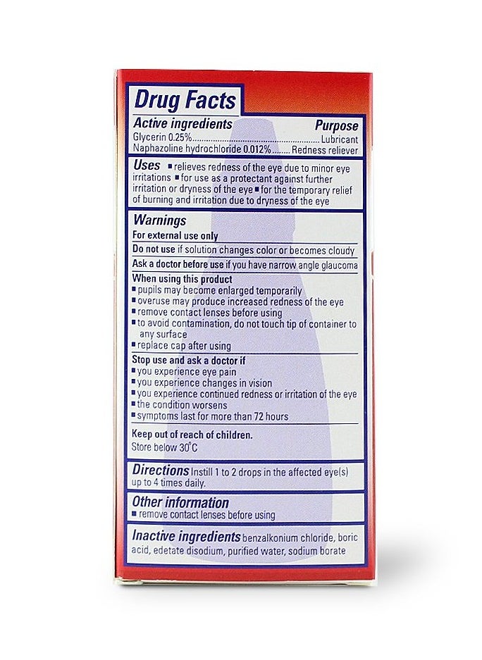 Clear Eyes Redness Relief Lubricant Eye Drops 0.5 Fl Oz  - Image 2