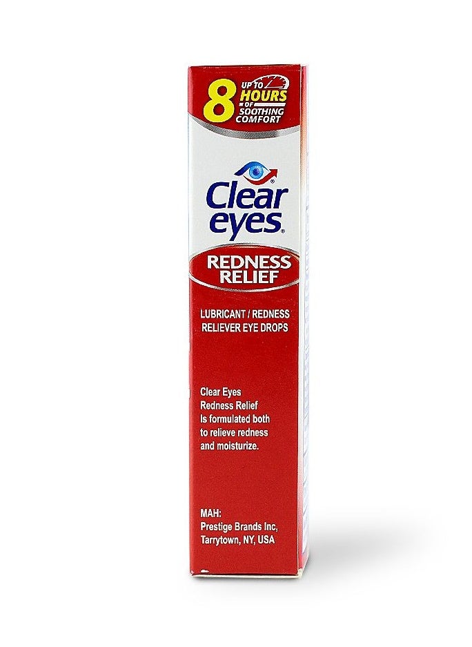 Clear Eyes Redness Relief Lubricant Eye Drops 0.5 Fl Oz  - Image 3