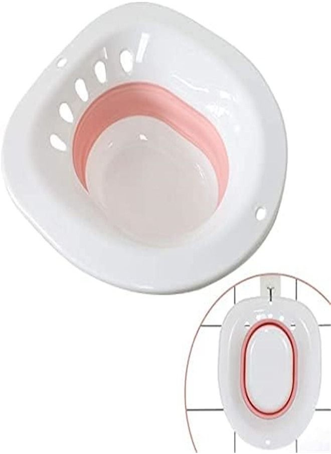 Goolsky Goolsky for Toilet Seat Foldable Squat Free Sitz Bath Ideal for Pregnant Postpartum Care & Yoni Steam Seat, Designed for Perineum Soaking Hemorrhoid  - Image 1