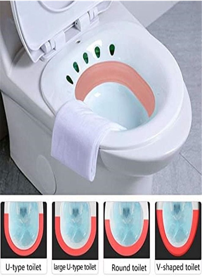 Goolsky Goolsky for Toilet Seat Foldable Squat Free Sitz Bath Ideal for Pregnant Postpartum Care & Yoni Steam Seat, Designed for Perineum Soaking Hemorrhoid  - Image 4