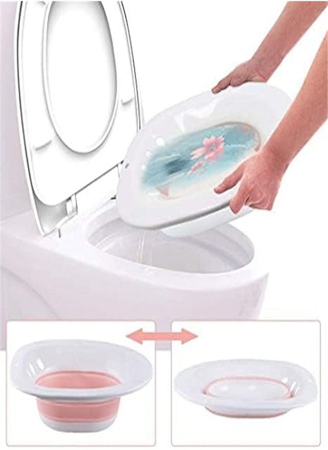 Goolsky Goolsky for Toilet Seat Foldable Squat Free Sitz Bath Ideal for Pregnant Postpartum Care & Yoni Steam Seat, Designed for Perineum Soaking Hemorrhoid  - Image 2