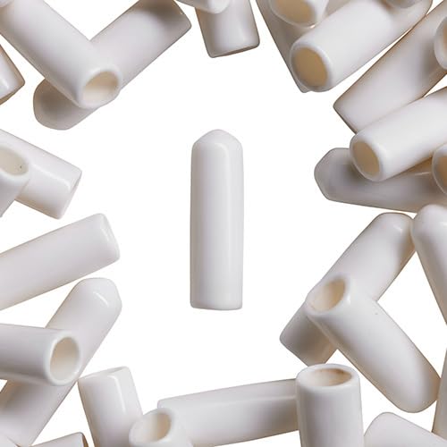 WidgetCo 1/4" x 1" Screw Thread Protectors, Covers Ends Of Screws & Bolts, Slip On, White - works w/many Hurricane Shutters (Qty 100) - Image 5