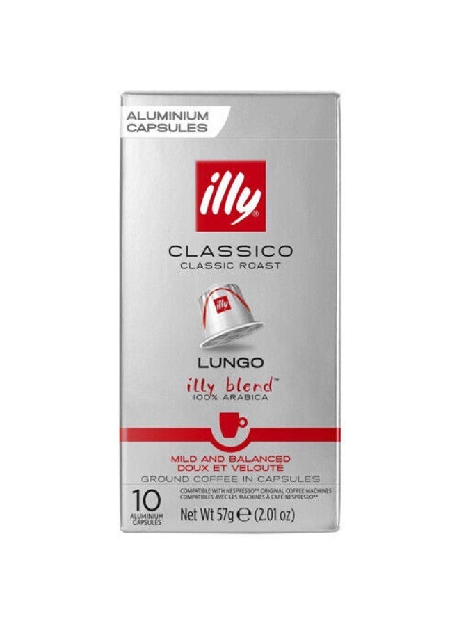Illy Lungo Classico Nespresso Compatible 10 Pods