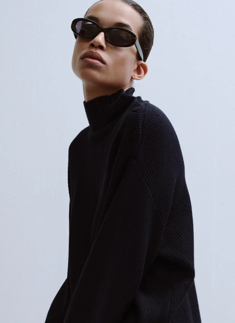 Mango  Perkins-neck sweater with button for Women | Best Price UAE