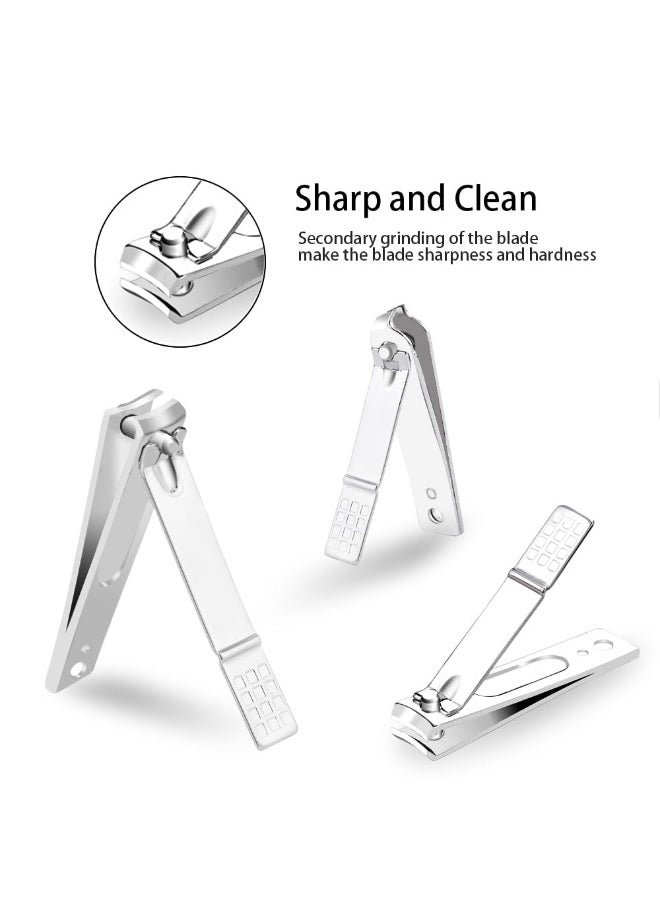 ZIZZON ZIZZON Nail Clippers Kit Manicure Pedicure Set with Holographic CasePurple  - Image 4
