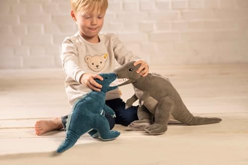 Steiff Thaisen Tyrannosaurus TRex Dinosaur Plush Stuff Animal Toy Friend Blue 14 - Image 5