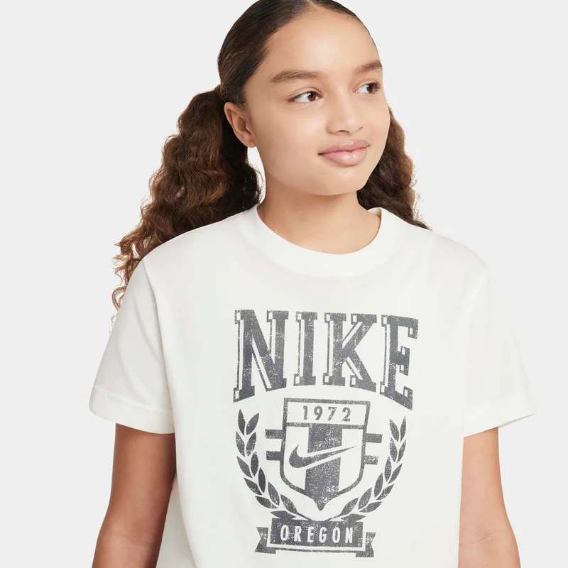 Nike White Kids' Sportswear T-Shirt  | Best Price UAE