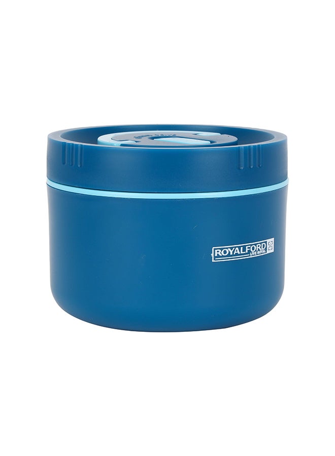 Royalford 600ml Lunch Box - RF12594, Round Tiffin With Stainless Steel Inner, Plastic Body, And Lid - Image 2