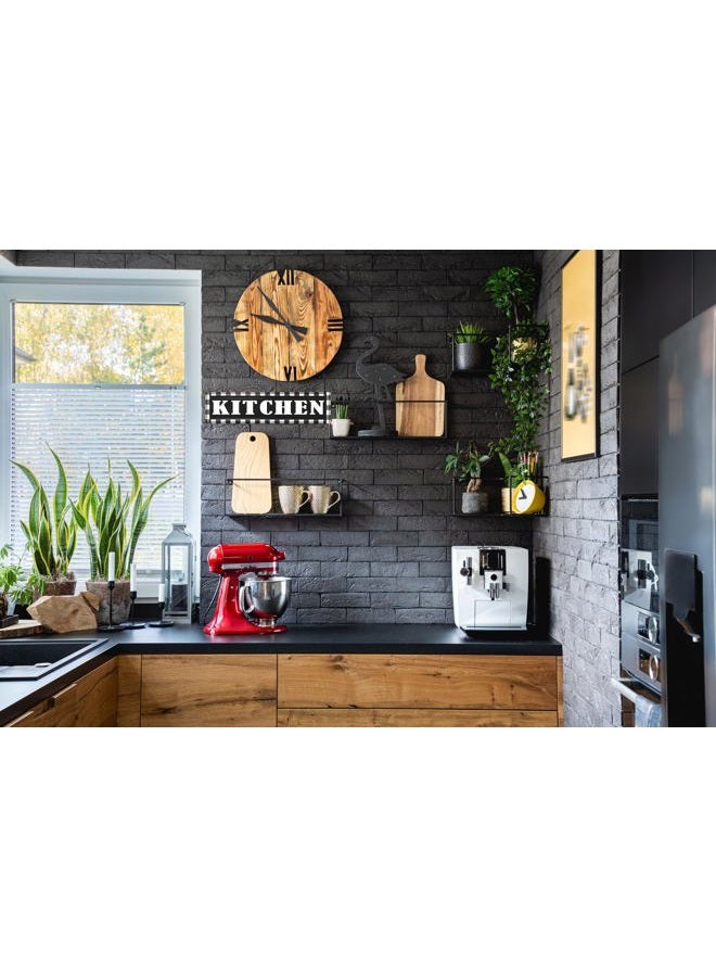 CSWLJS Rustic Metal Tin Signs Kitchen Sign Buffalo Plaid Wall Decor Rustic Wall Sign Black and White Vintage Farmhouse Kitchen Decor for Home Kitchen Pantry Dining Room Restaurant Coffee Shop 4x16 Inch - Image 5
