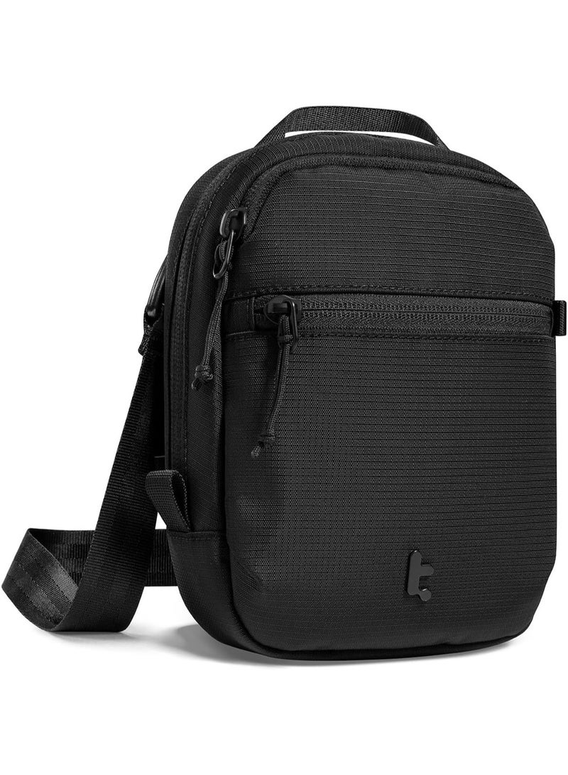 Tomtoc Aviator-T37 Eco-Friendly Anti-Theft Crossbody Bag with RFID Blocking – Lockable Sling Passport Bag for Men & Women, Holds 4–6 Passports, Cards & Travel Documents  - Image 1