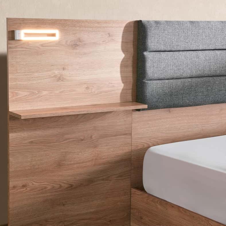 Pan Home MYKONOS 5 PC BEDROOM SET 180X200 CM - OAK - Image 5